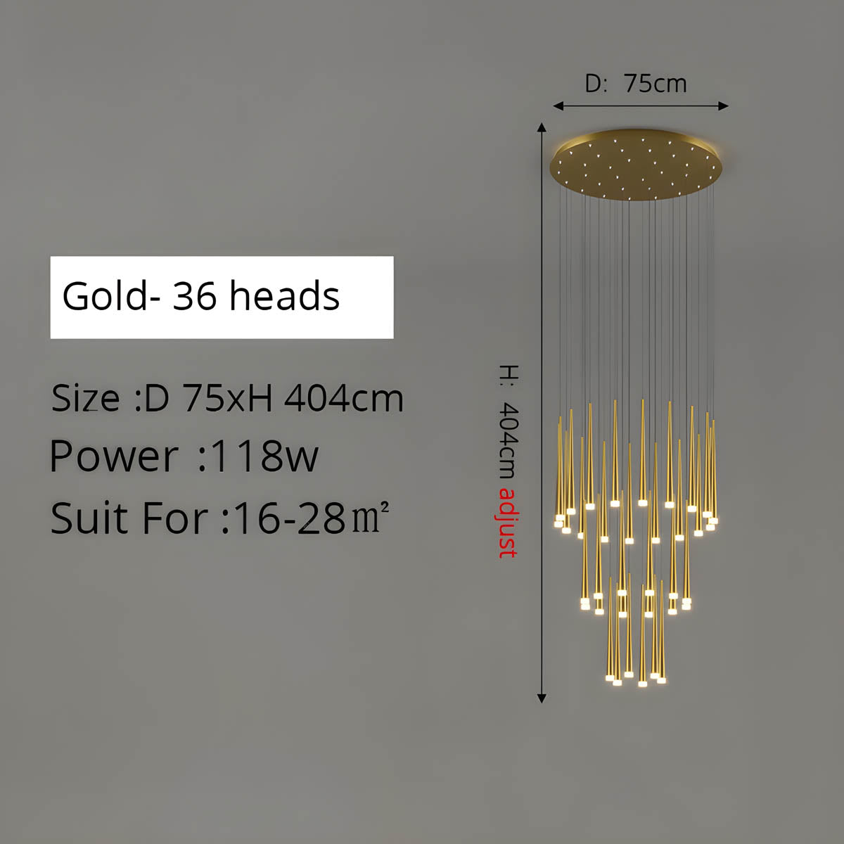 Asterwood Reach Aluminum Chandelier — gallery image 8