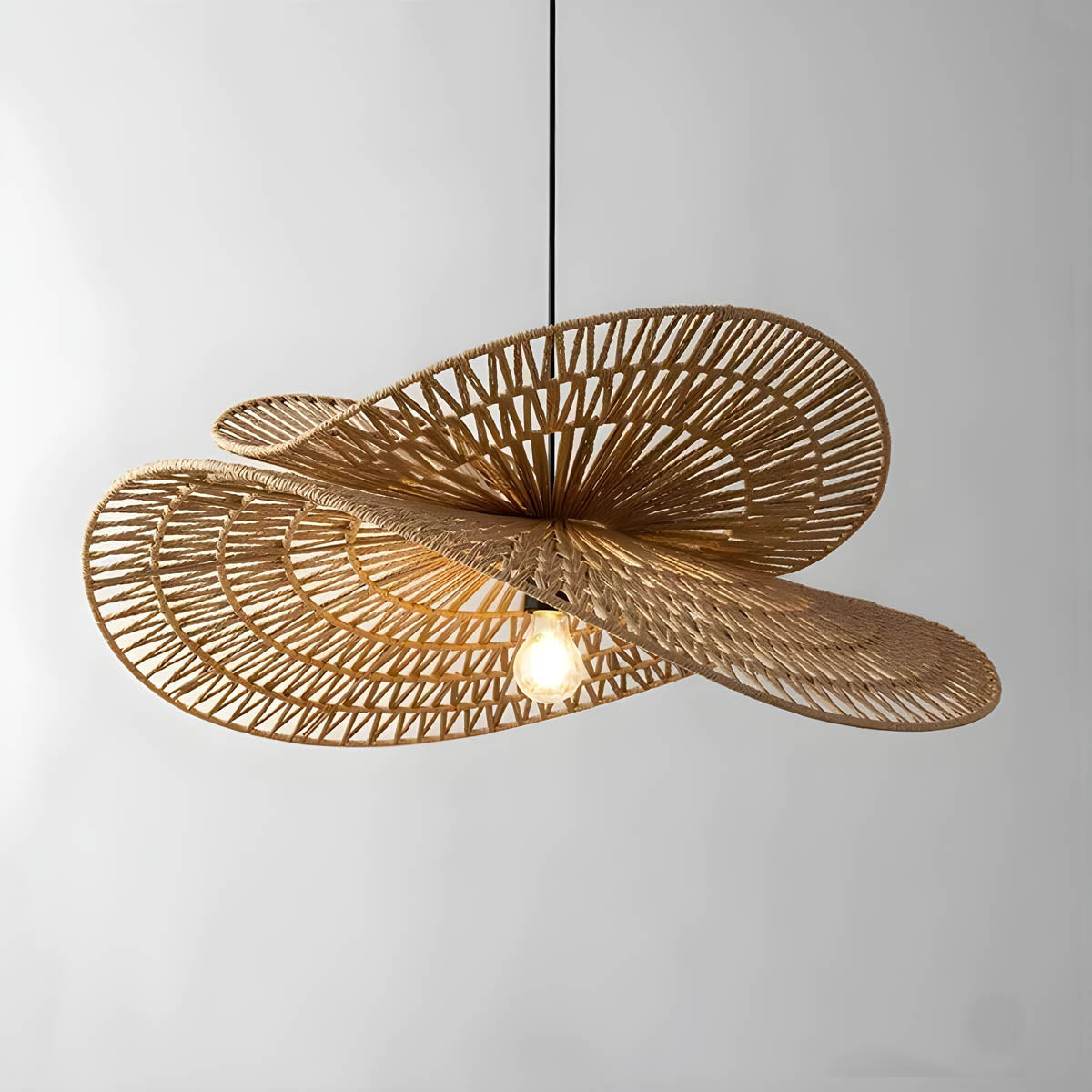 Thornfield Reach Rattan Chandelier — gallery image 7
