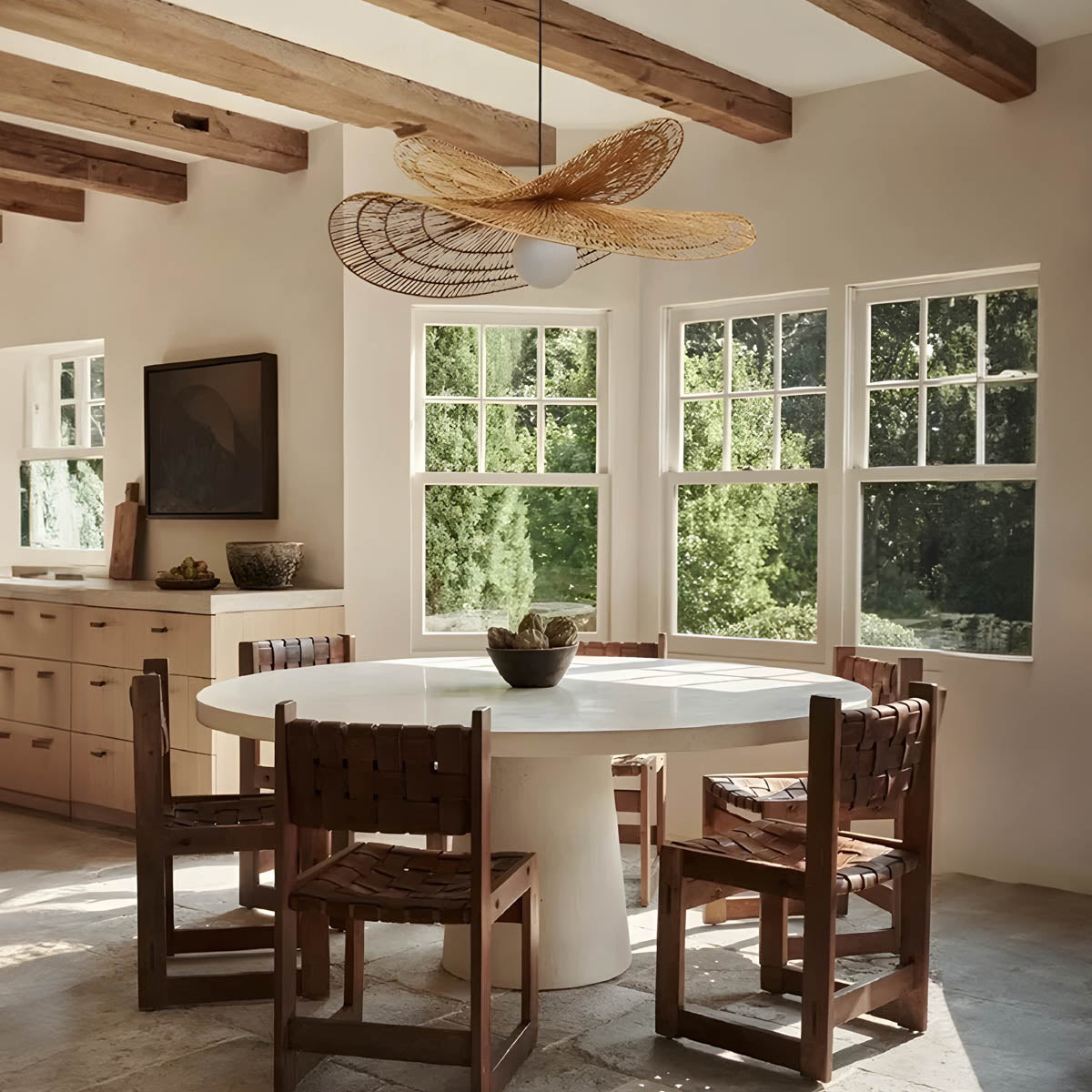 Thornfield Reach Rattan Chandelier — gallery image 6