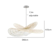 Thornfield Reach Rattan Chandelier — gallery image 13