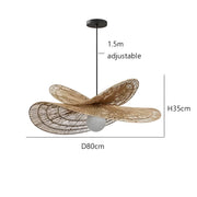 Thornfield Reach Rattan Chandelier — gallery image 17