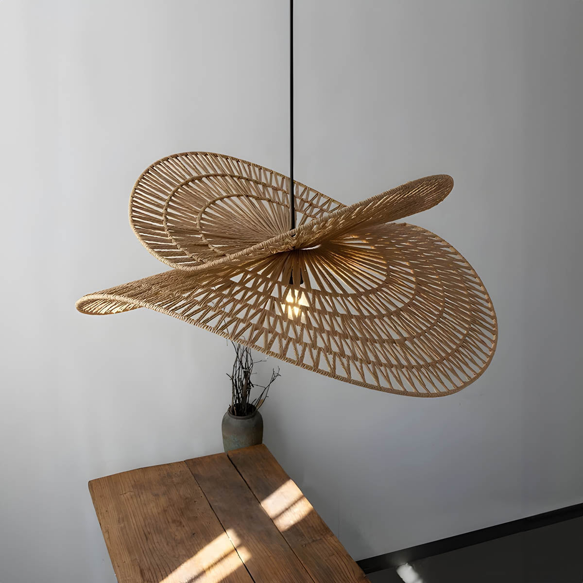 Thornfield Reach Rattan Chandelier — gallery image 8