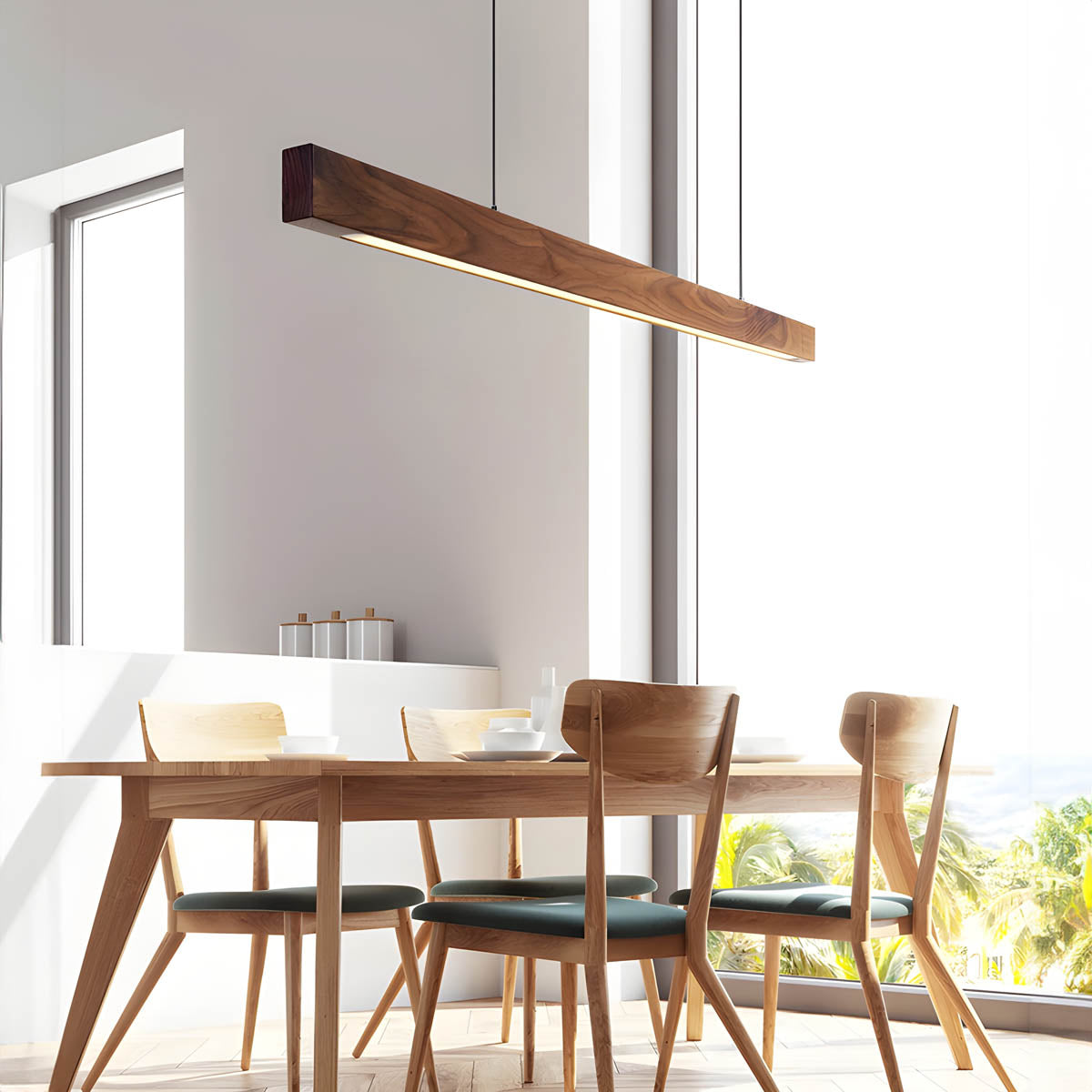 Elmwood Reach Wood Pendant Light — gallery image 5