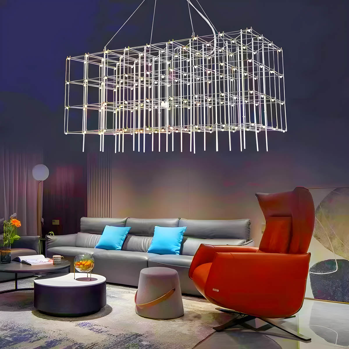 Beechwood Reach Stainless Steel Chandelier — gallery image 6