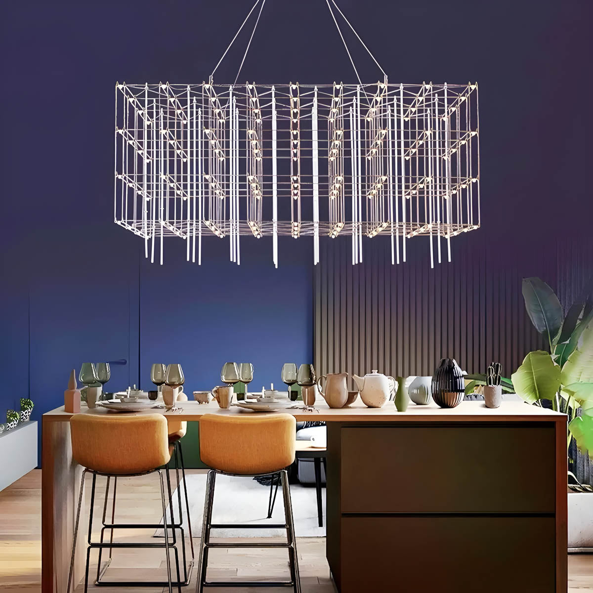 Beechwood Reach Stainless Steel Chandelier — gallery image 5