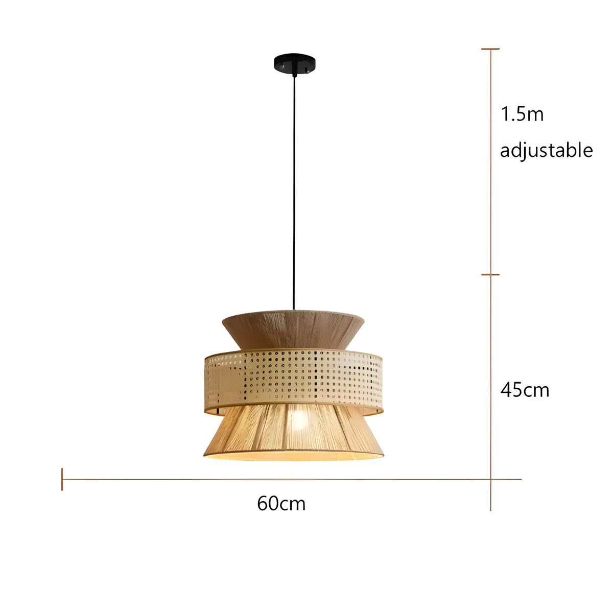 Bayberry Reach Rattan Pendant Light — gallery image 12