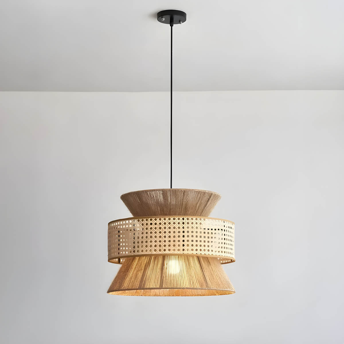 Bayberry Reach Rattan Pendant Light — gallery image 7