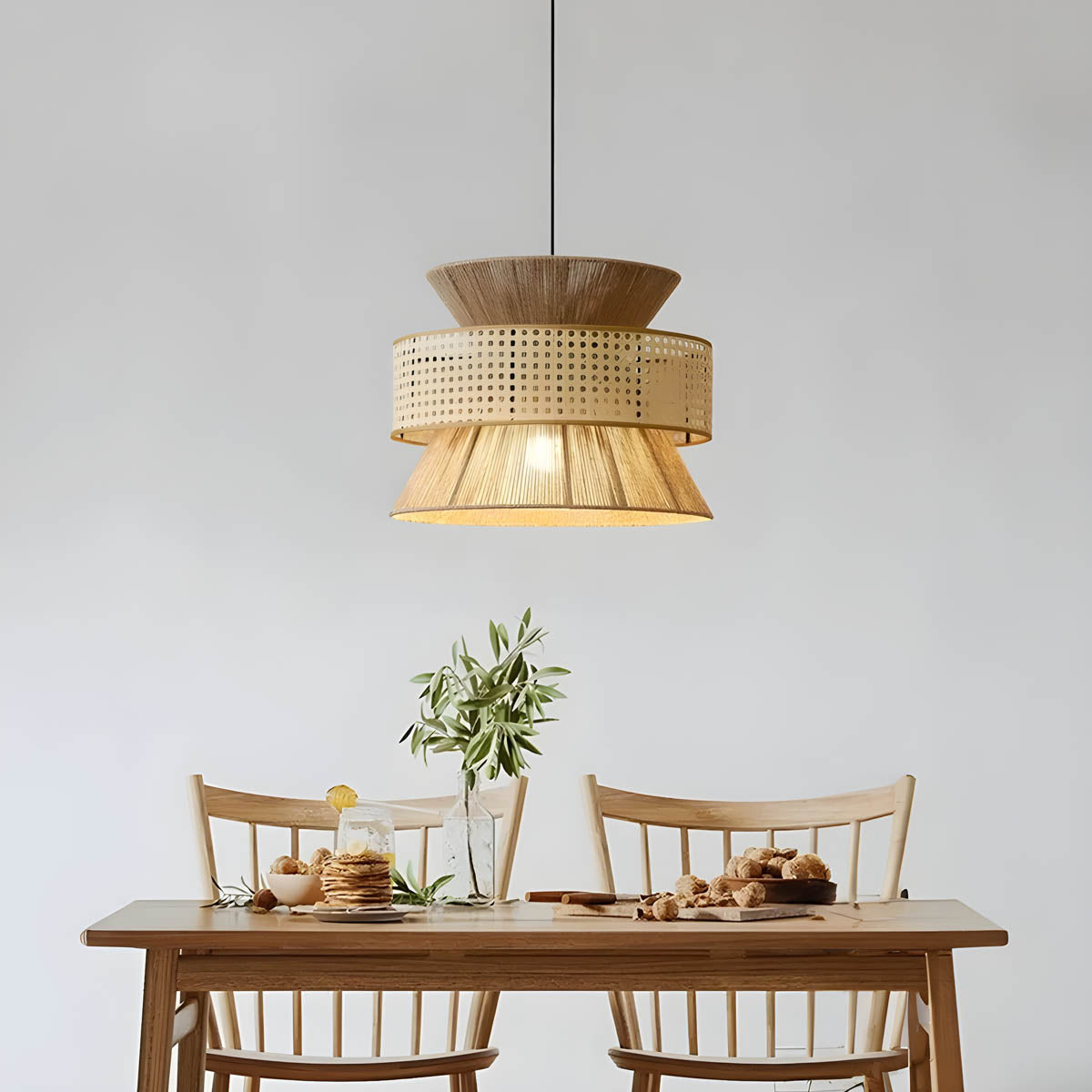 Bayberry Reach Rattan Pendant Light — gallery image 2