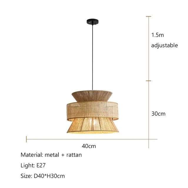 Bayberry Reach Rattan Pendant Light — gallery image 18