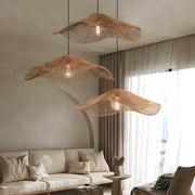 Laurelwood Reach Rattan Chandelier — gallery image 4