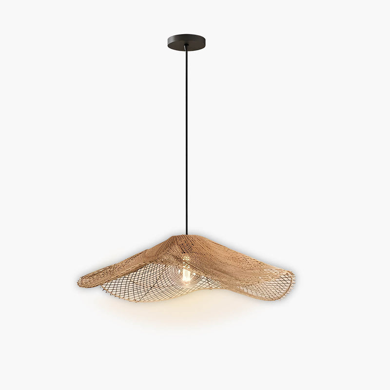 Laurelwood Reach Rattan Chandelier — gallery image 1