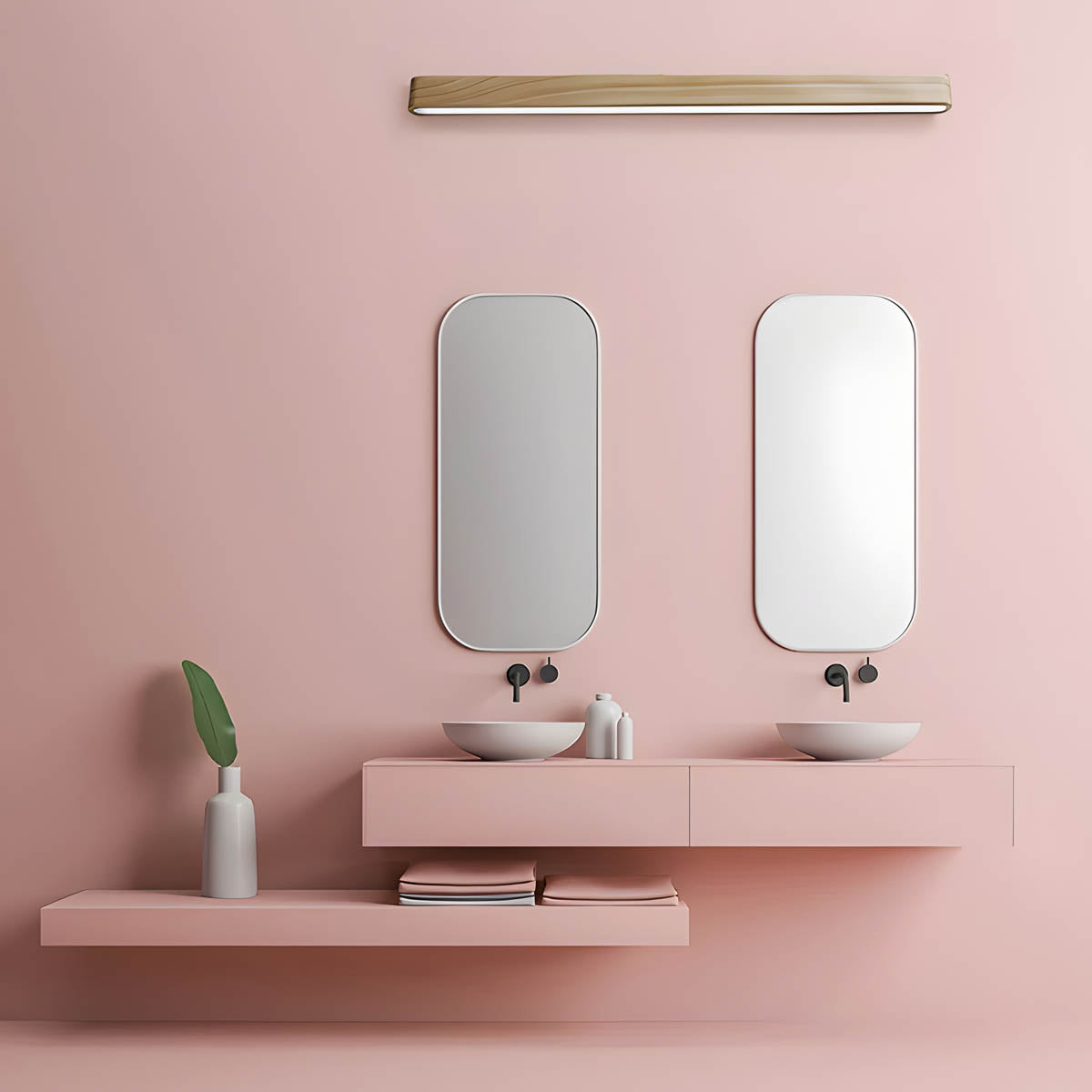 Wildwood Reach Wood Linear Wall Sconce — gallery image 3