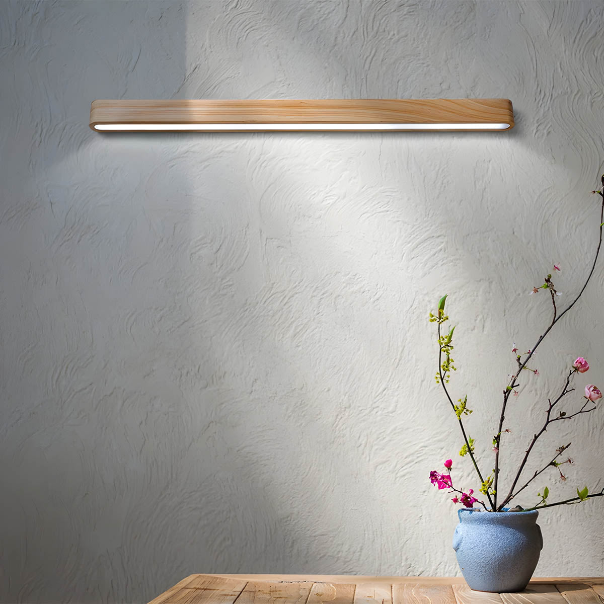Wildwood Reach Wood Linear Wall Sconce — gallery image 2