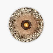 Alderwood Reach Rattan Wall Sconce — gallery image 1