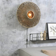 Alderwood Reach Rattan Wall Sconce — gallery image 4