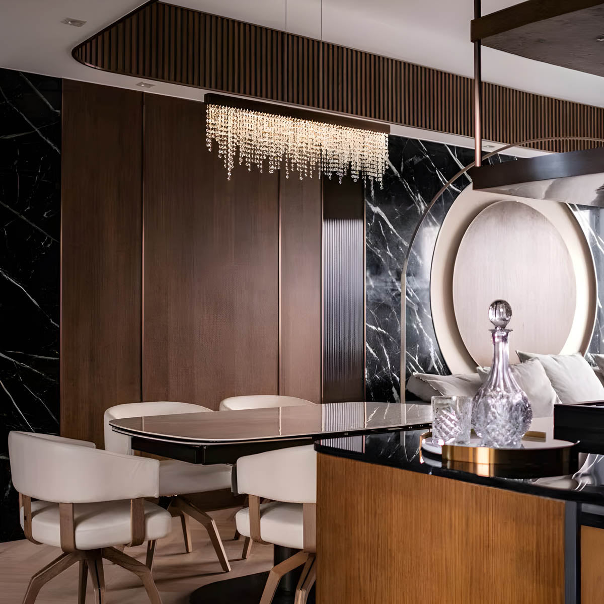 Briarley Reach Crystal Ceiling Light — gallery image 8