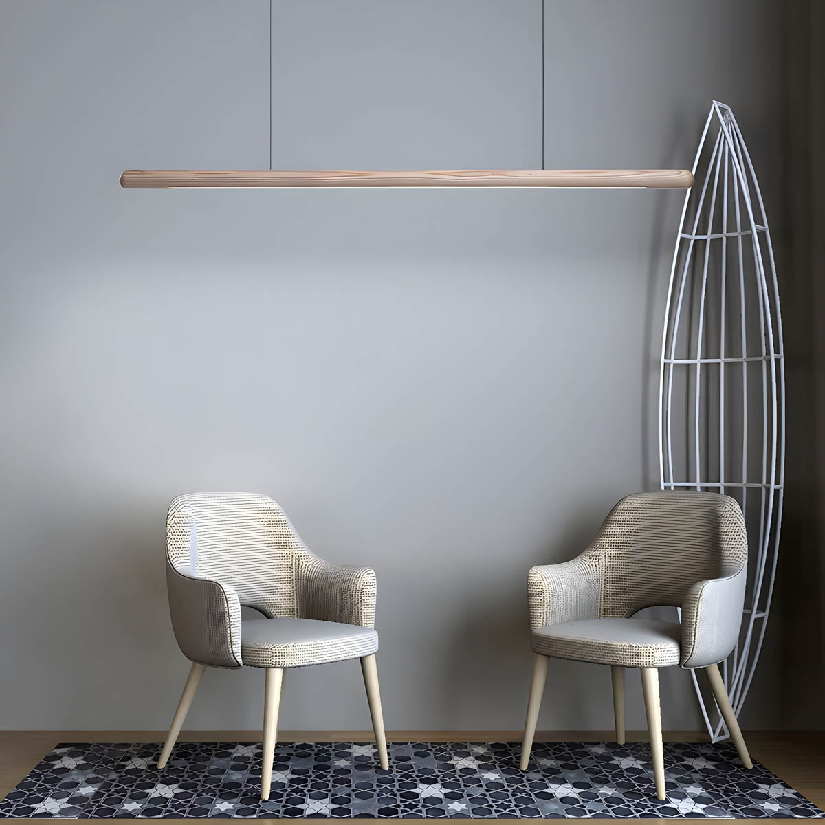 Cranford Reach Wood Pendant Light — gallery image 5