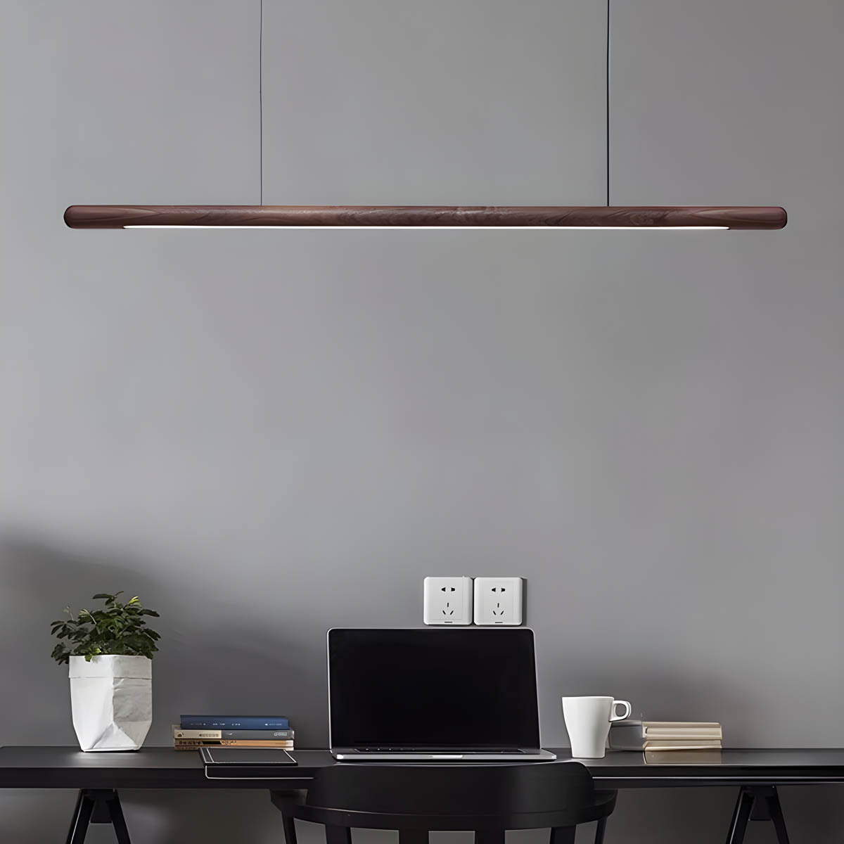 Cranford Reach Wood Pendant Light — gallery image 3