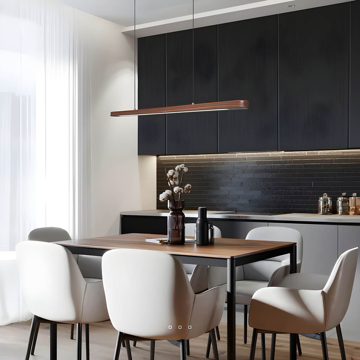 Hartley Reach Wood Pendant Light — gallery image 5