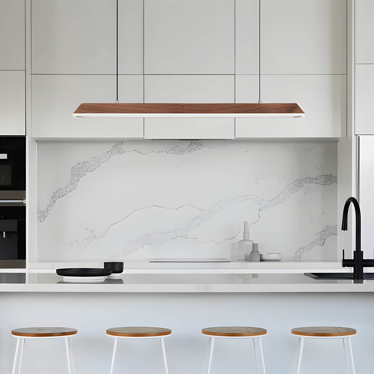 Langford Reach Wood Pendant Light — gallery image 2