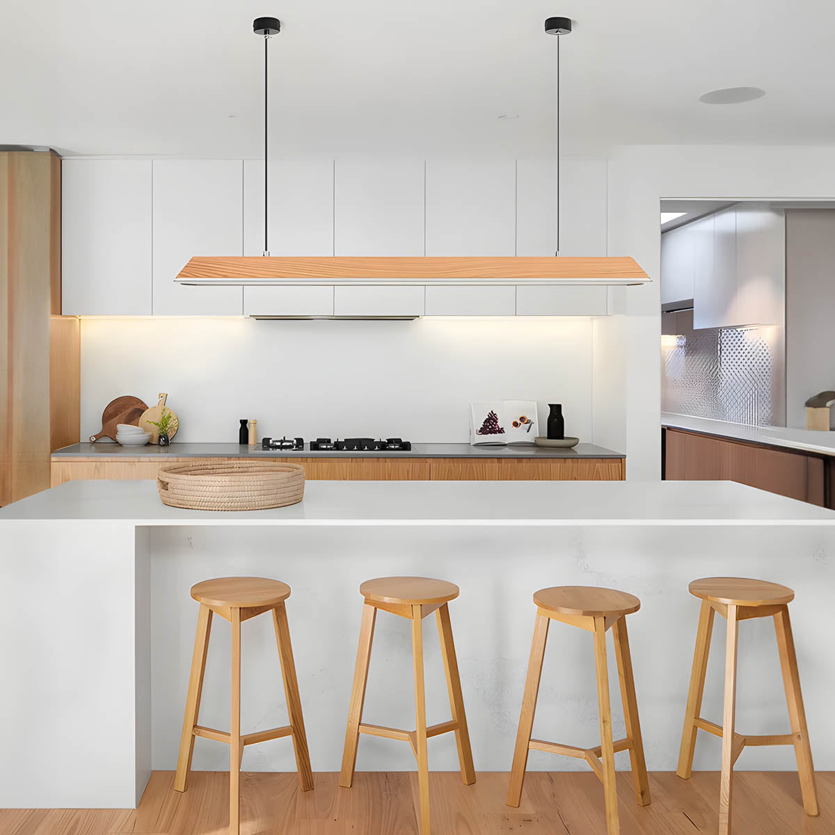 Langford Reach Wood Pendant Light — gallery image 6