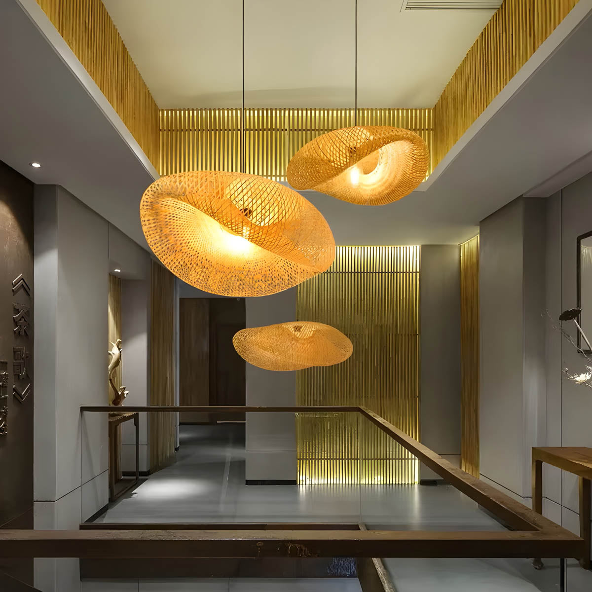 Norwood Reach Bamboo Chandelier — gallery image 2