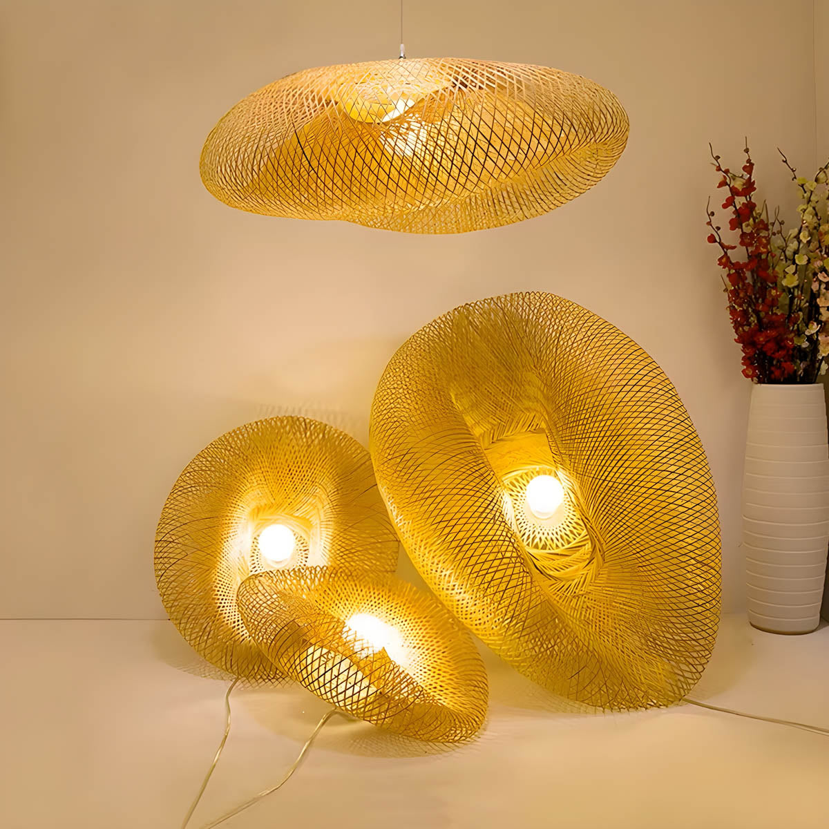 Norwood Reach Bamboo Chandelier — gallery image 7