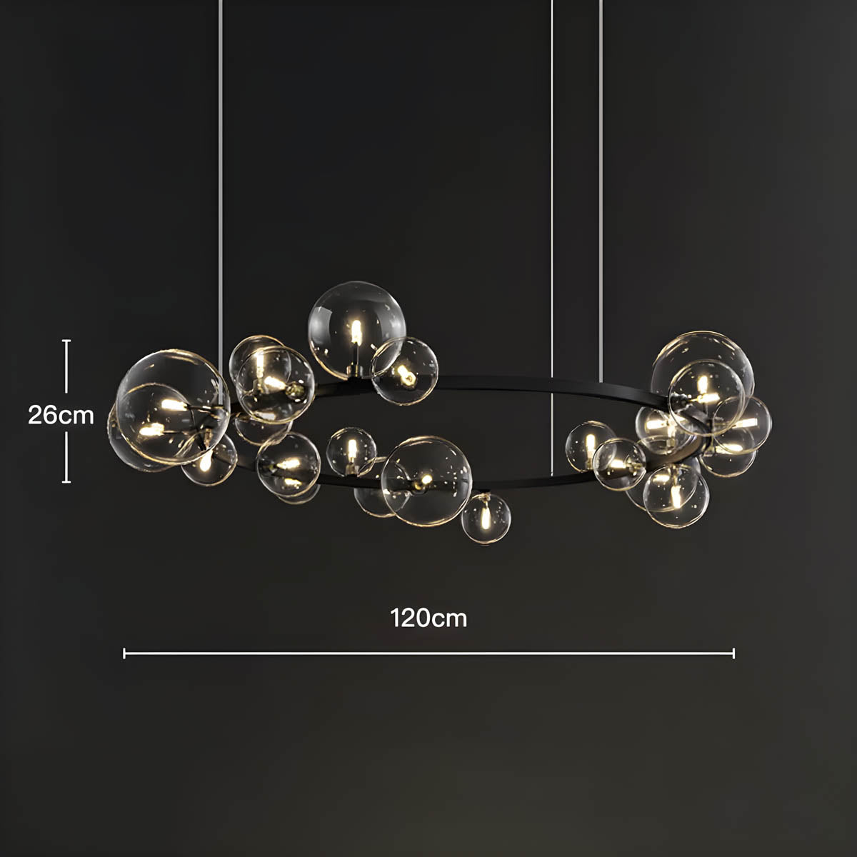 Sherwood Reach Glass Chandelier — gallery image 17