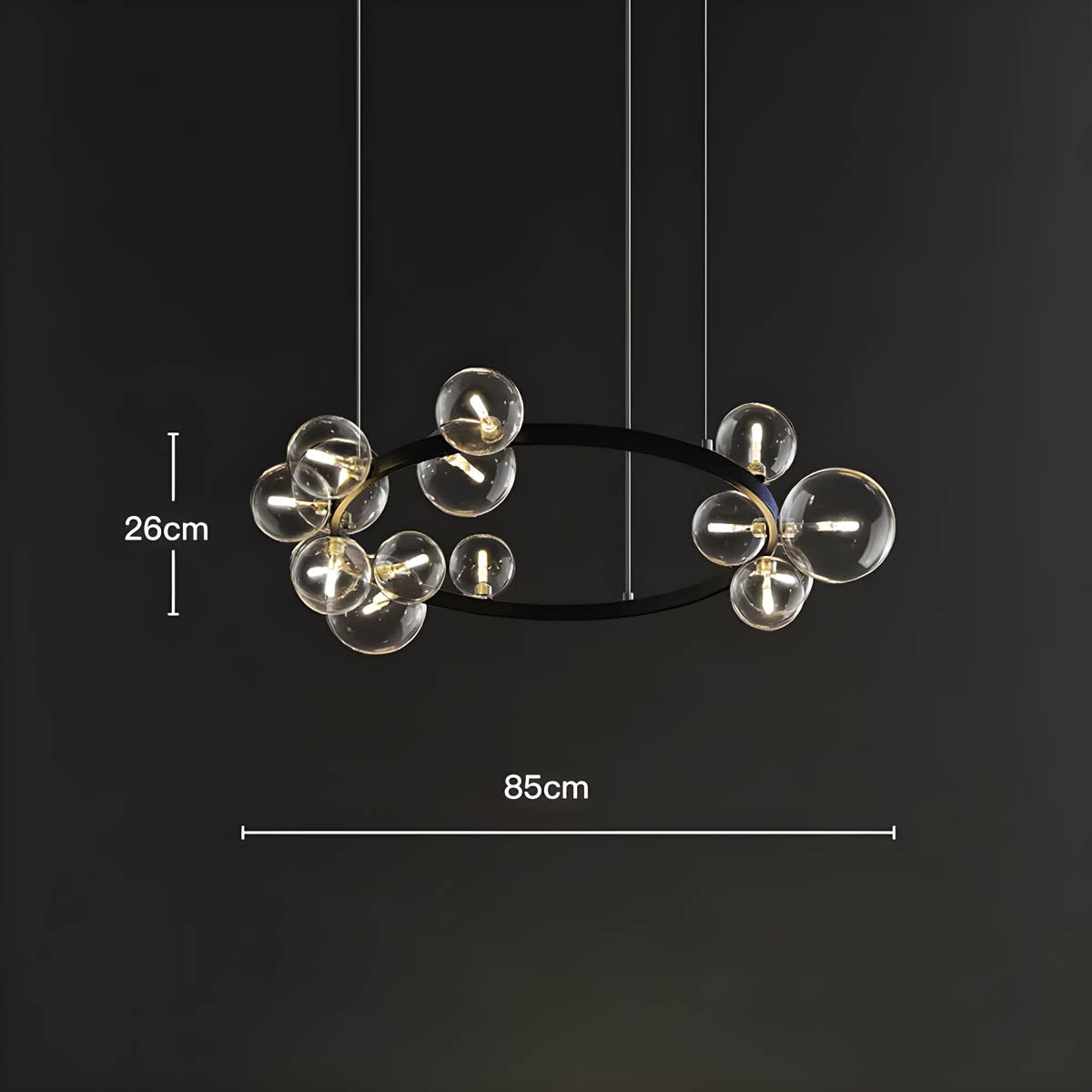 Sherwood Reach Glass Chandelier — gallery image 16