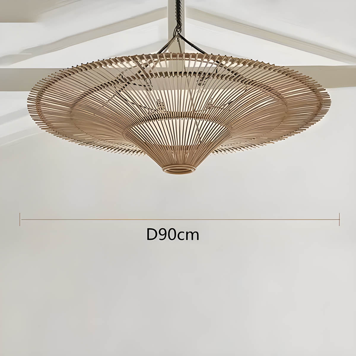 Wickham Reach Rattan Chandelier — gallery image 17