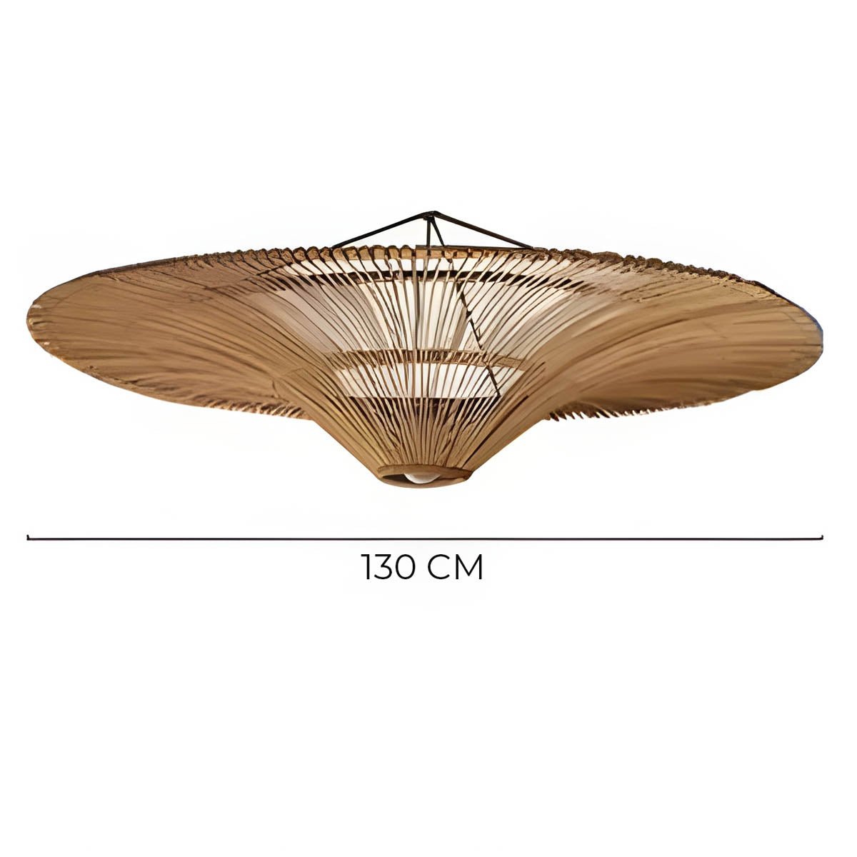 Wickham Reach Rattan Chandelier — gallery image 22