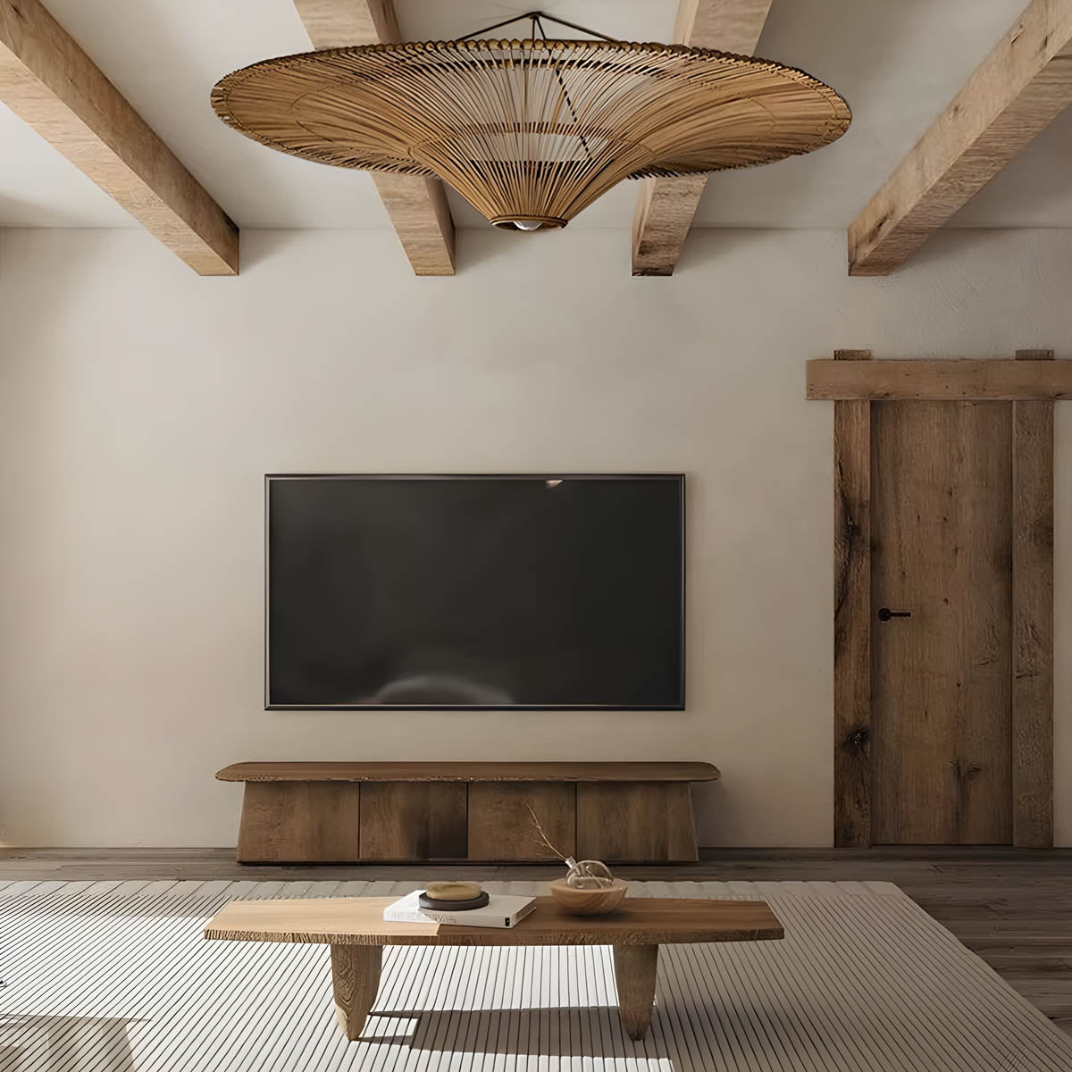 Wickham Reach Rattan Chandelier — gallery image 8
