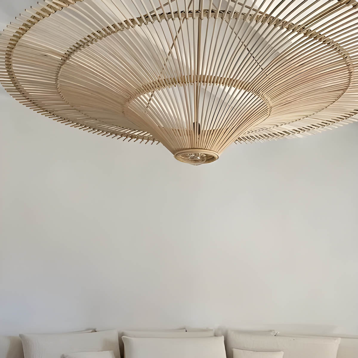 Wickham Reach Rattan Chandelier — gallery image 10