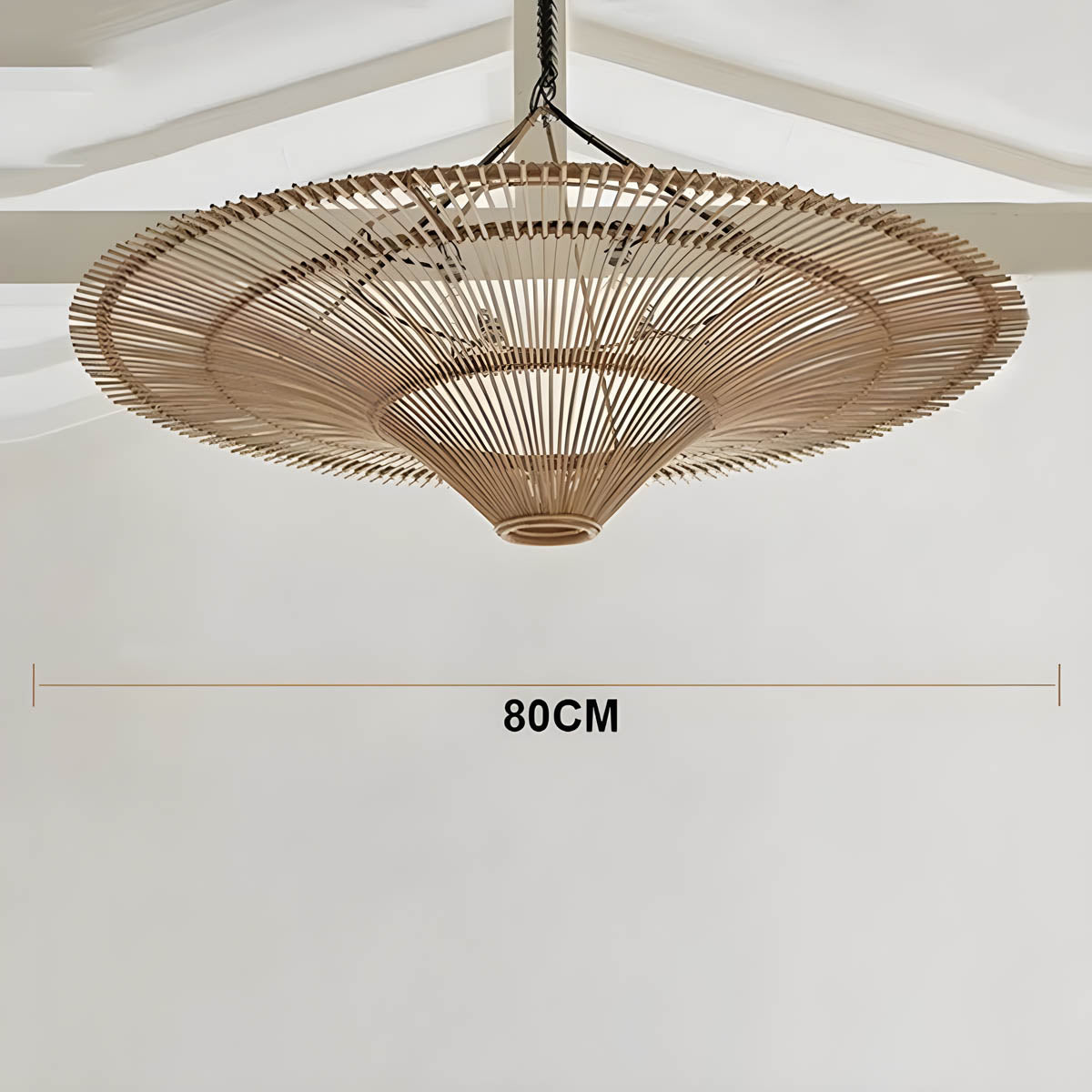 Wickham Reach Rattan Chandelier — gallery image 15