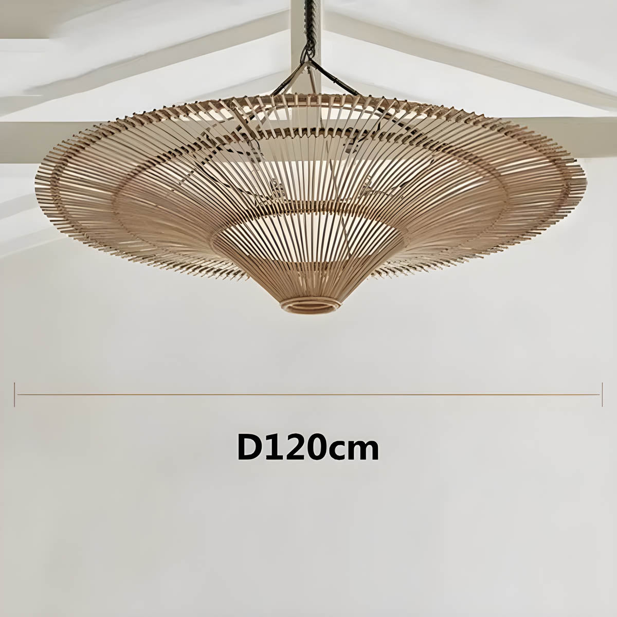 Wickham Reach Rattan Chandelier — gallery image 21