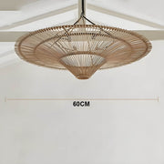 Wickham Reach Rattan Chandelier — gallery image 13