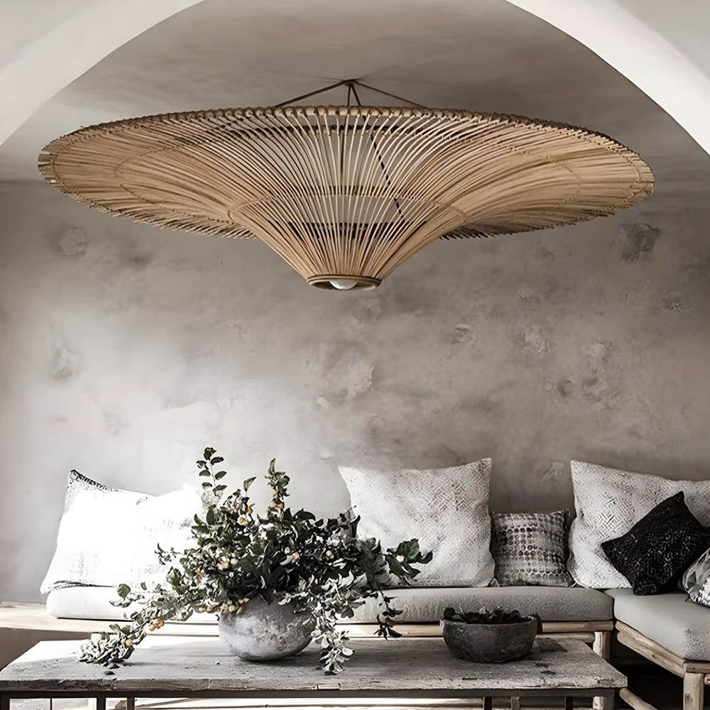 Wickham Reach Rattan Chandelier — gallery image 4