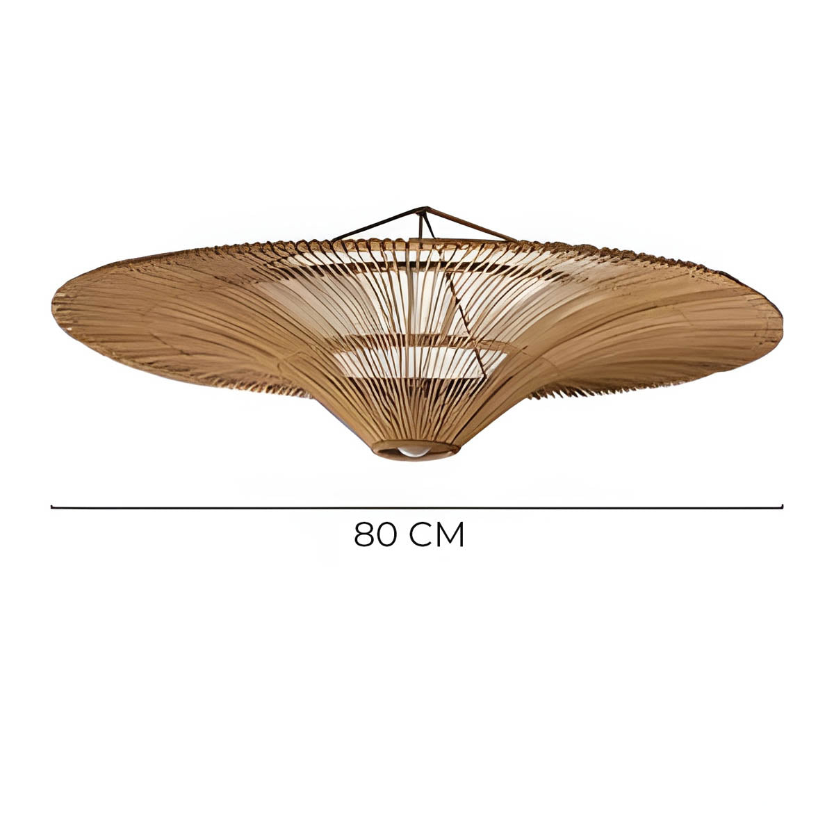 Wickham Reach Rattan Chandelier — gallery image 14