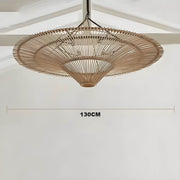 Wickham Reach Rattan Chandelier — gallery image 23