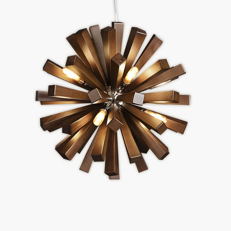 Eversley Reach Wood Chandelier — gallery image 1