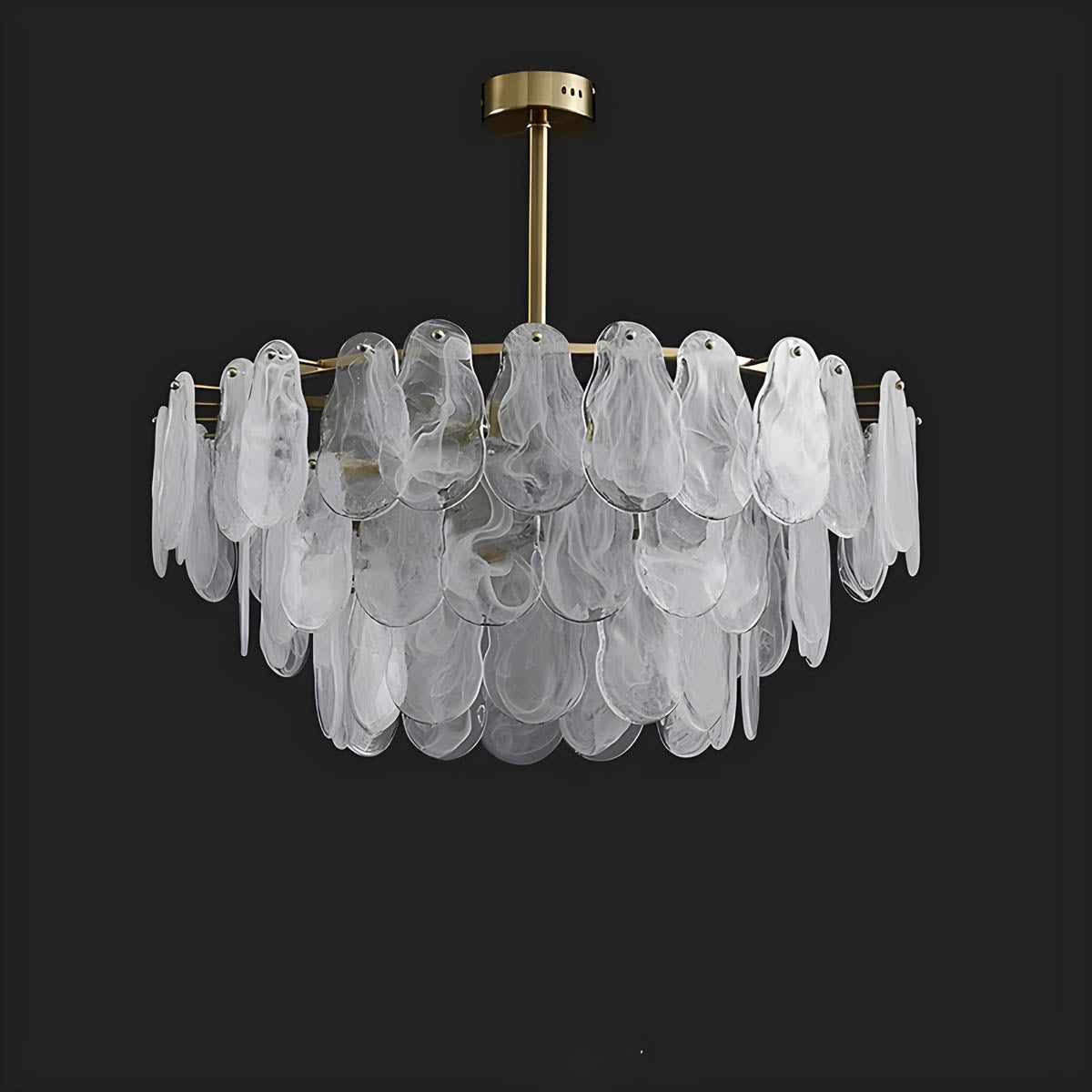 Foxglove Reach Glass Chandelier — gallery image 12