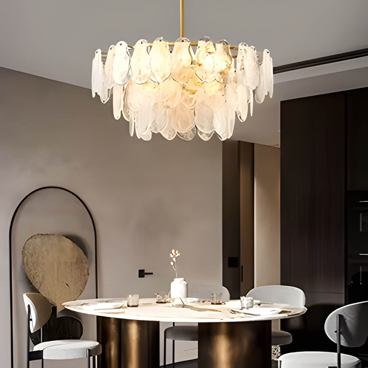 Foxglove Reach Glass Chandelier — gallery image 10