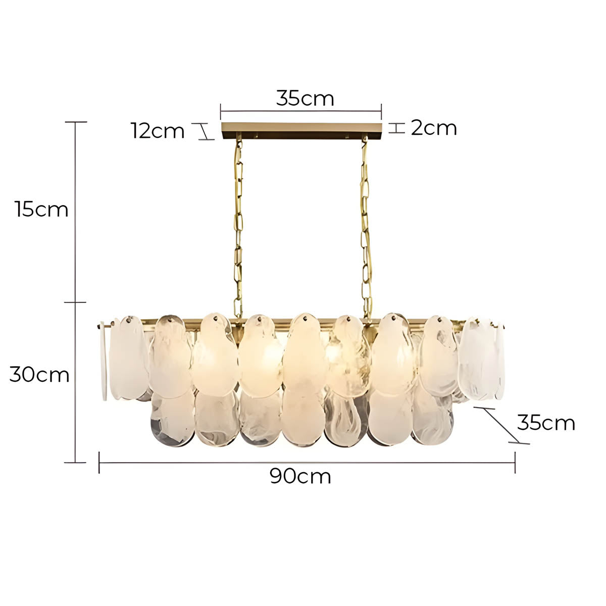 Foxglove Reach Glass Chandelier — gallery image 23