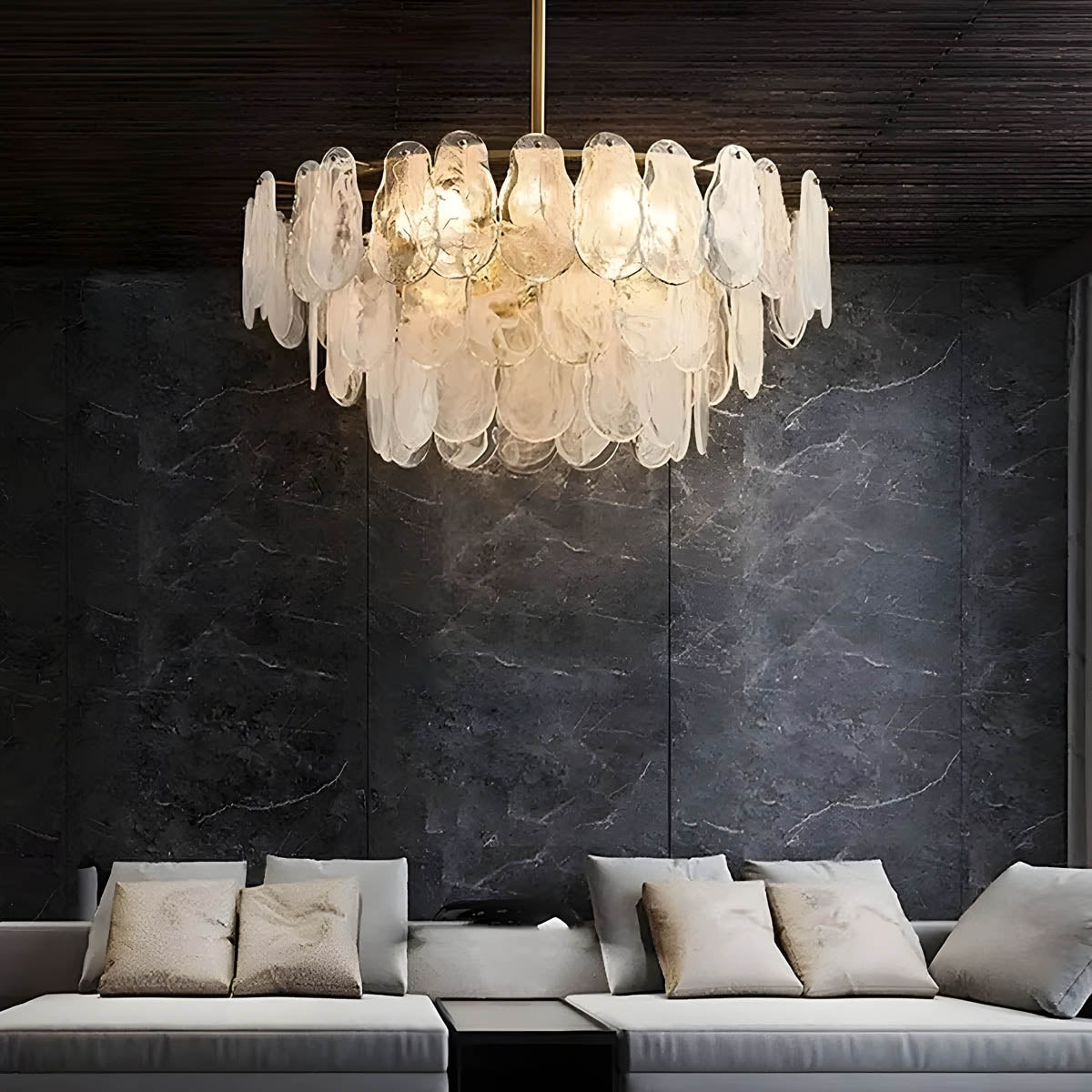 Foxglove Reach Glass Chandelier — gallery image 3