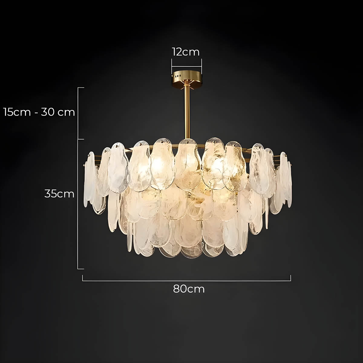 Foxglove Reach Glass Chandelier — gallery image 22