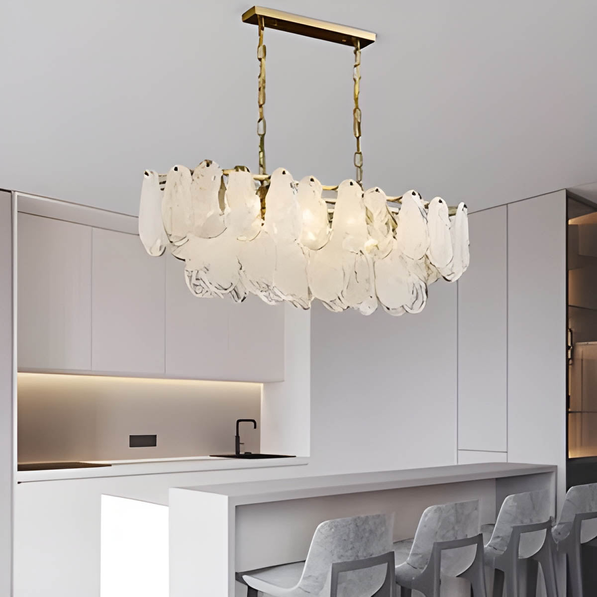 Foxglove Reach Glass Chandelier — gallery image 17