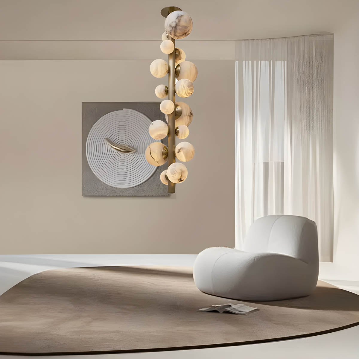 Larchwood Reach Marble Chandelier — gallery image 4