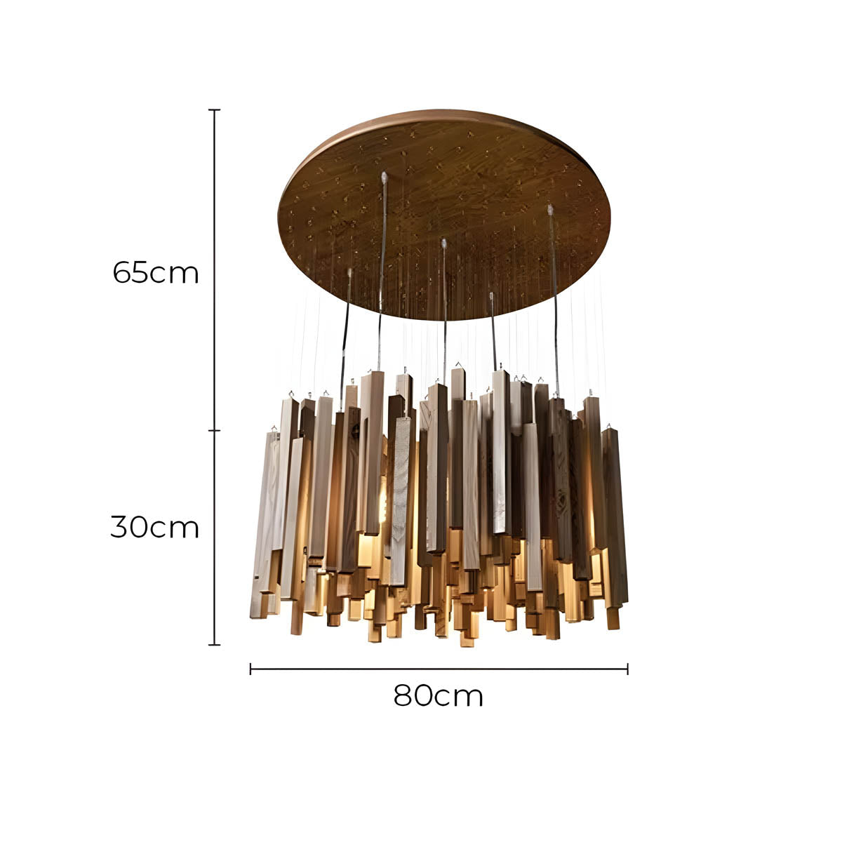 Mapledale Reach Wood Chandelier — gallery image 17