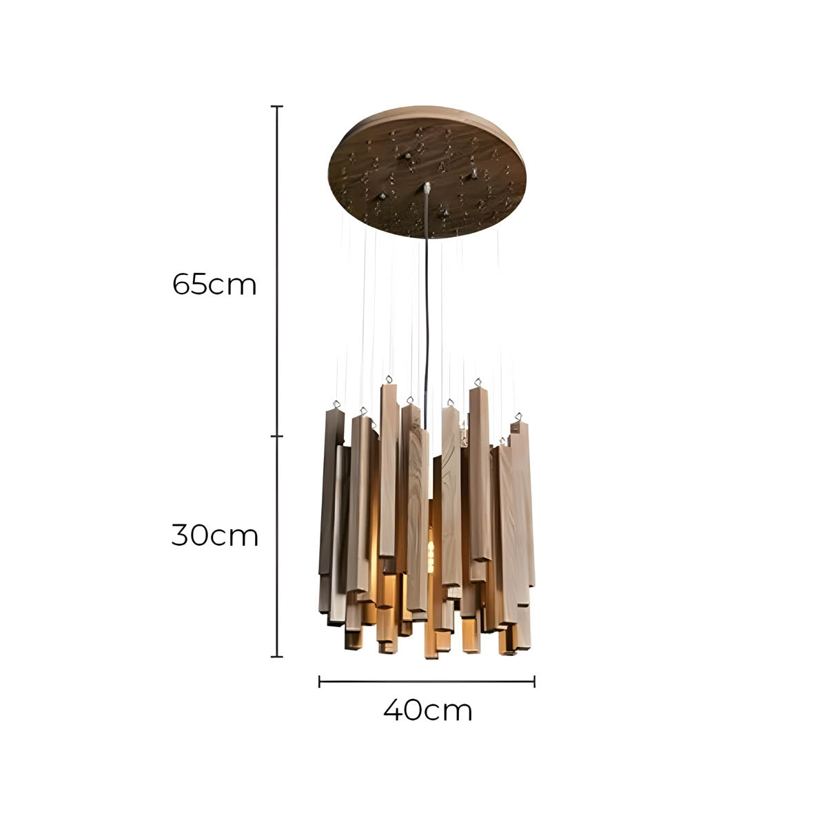 Mapledale Reach Wood Chandelier — gallery image 13