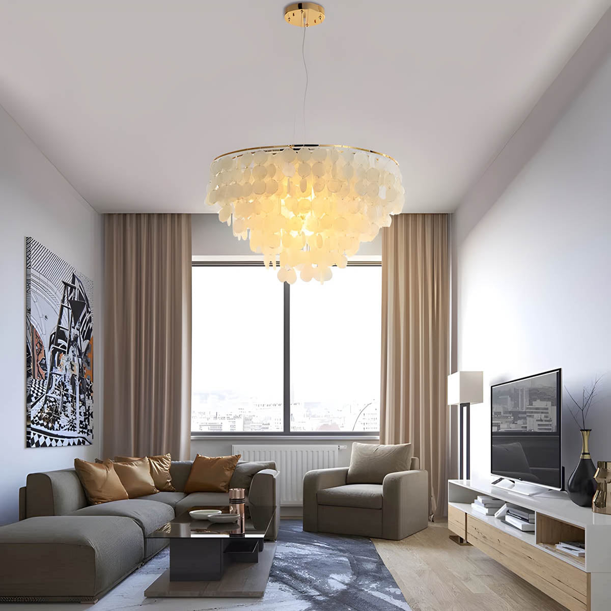 Pemberley Reach Metal Chandelier — gallery image 3